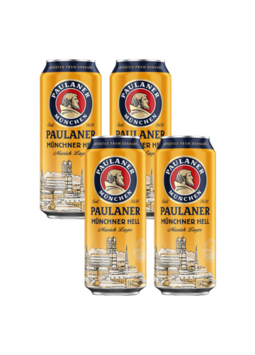 בירה פאולנר מינכן הל פחית- רביעייה