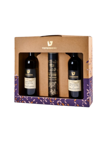 מארז יין לחג יינות אימפרשיין ושמן זית